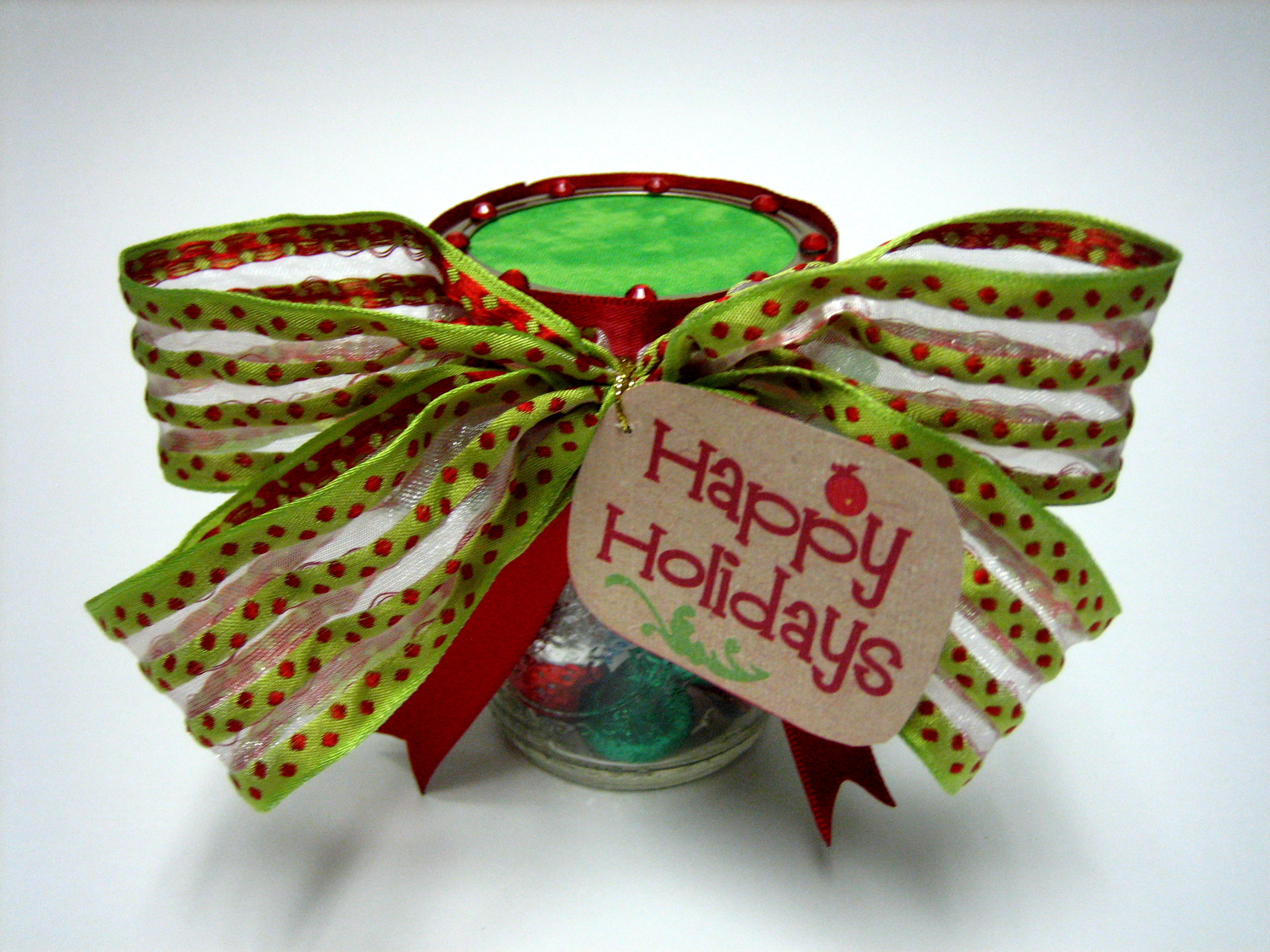 Jelly Jar Decoration - Decorative ribbon bows with Bowdabra craft tools