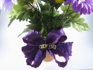 Purple Silk Flowers