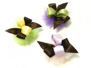 Dog Bow Tutorial: How to Make Tulle with Satin Dog Bows