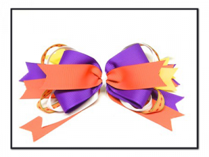 Halloween Stacked Hair Bow