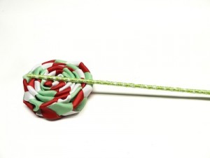 Gorgeous Holiday Ribbon Lollipop Wands