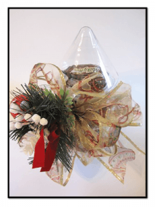 Decorating Glass Jars with Bows for Holiday Gifts