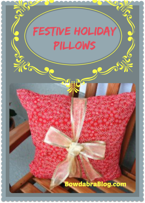 how to decorate festive pillow