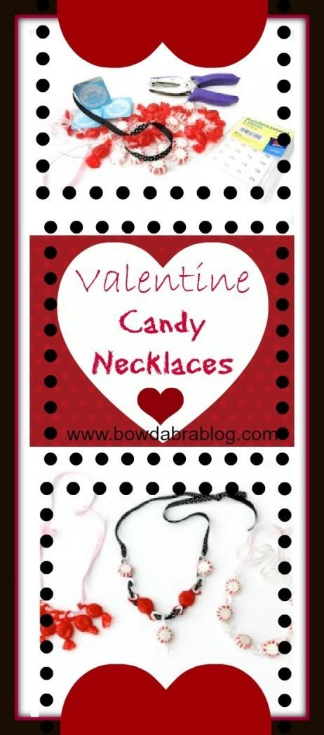 Handmade Valentine Candy Necklaces
