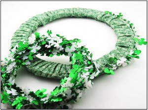 St. Patrick's Day Fabric Wreath Making Idea