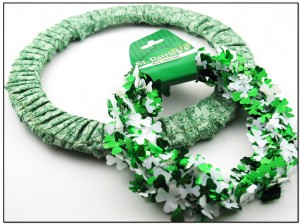 DIY St. Patrick's Day Fabric Wreath 