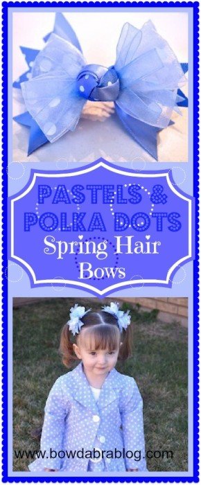 Spring hair bow tutorial