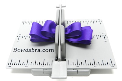 Purple Scrunched Bow