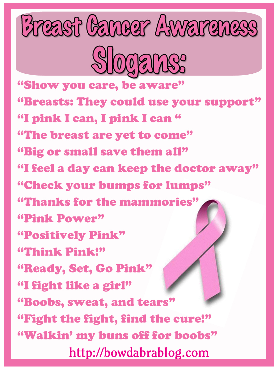 100+ Catchy Breast Cancer Center Slogans 2023 + Generator - Phrases &  Taglines