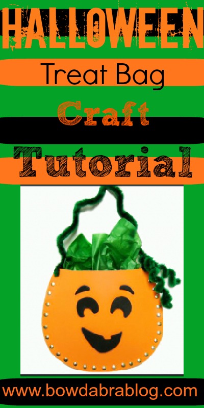 Halloween treat bag craft tutorial