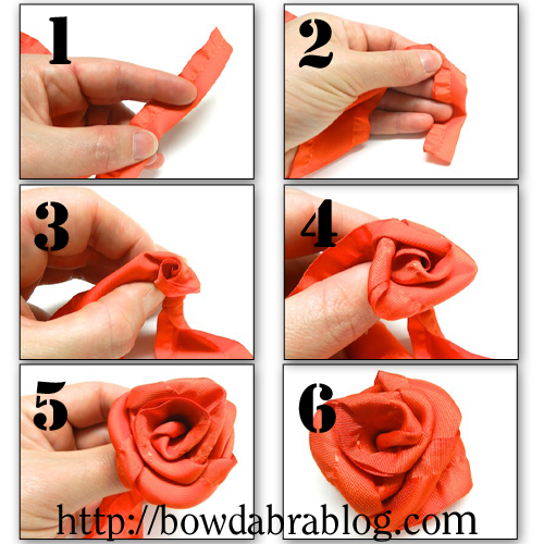 how to Make adorable & cute ruffled ribbon rosettes 