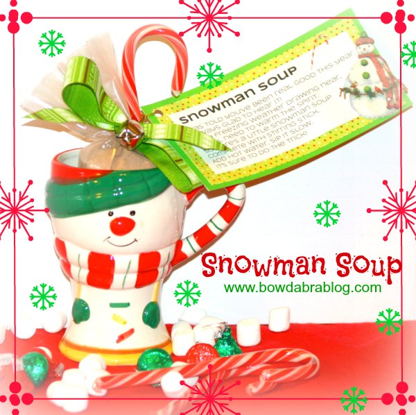 Handmade Christmas Gifts Snowman Soup