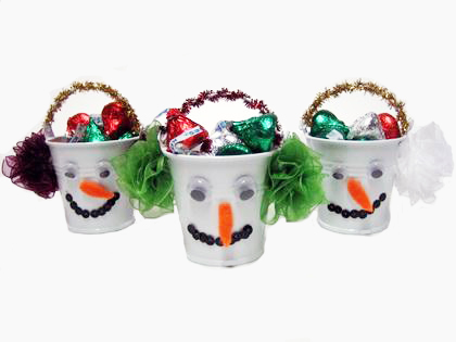 Snowman Candy Dishes