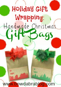 Handmade Christmas holidays Gift Bags