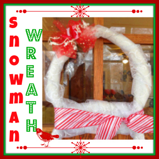 snowman wreath