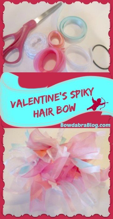 Beautiful Spiky Hair Bows for Valentine’s Gifts 