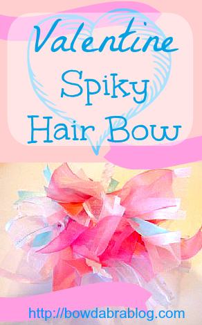 Valentine Spiky Hair Bow
