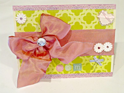 Handmade Mothers Day Card with Bowdabra Bow