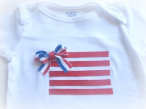Perfect 4th of July Onesie Tutorial