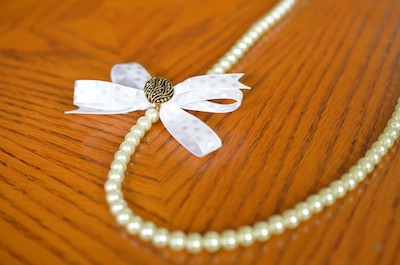 Wedding Necklace with Bow