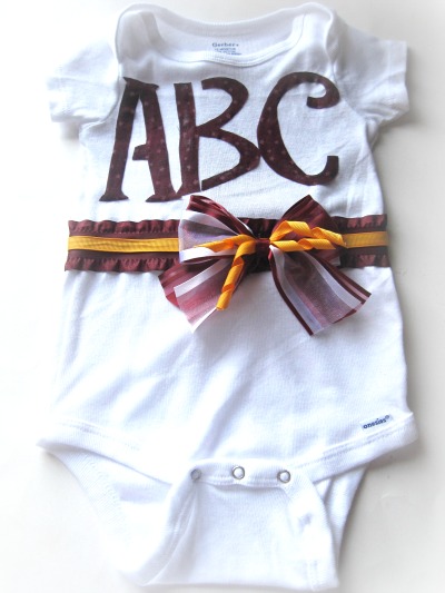 How to Make Back to School ABC Onesie