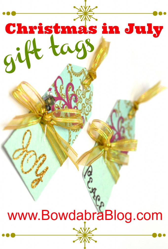 Handmade Gift Tags for Christmas in July  celebration