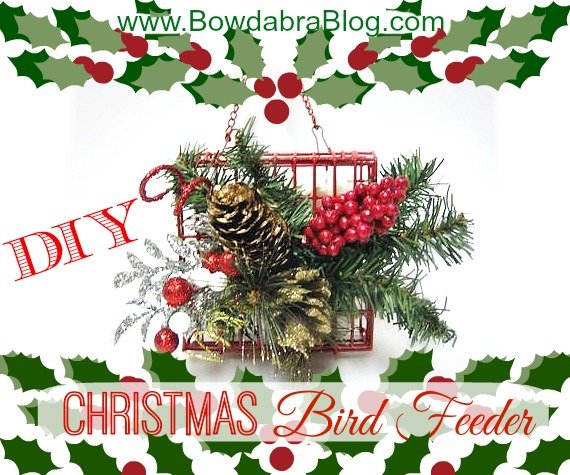 DIY Christmas bird feeder