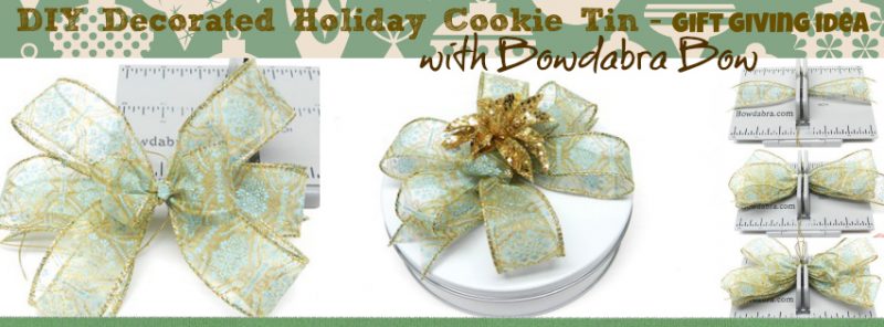 DIY Decorated Holiday Cookie Tin