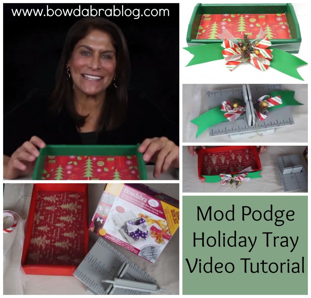 Craft Mod Podge Holiday Tray