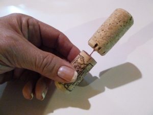 Recycled Wine Cork Angel Ornament