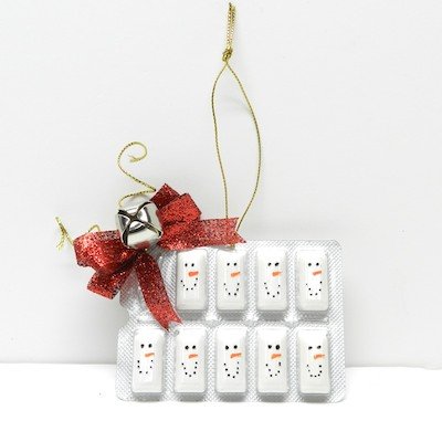 {Bowdabra Video} Last Minute Christmas Gift Snowman Ornament Using Mint Chewing Gum