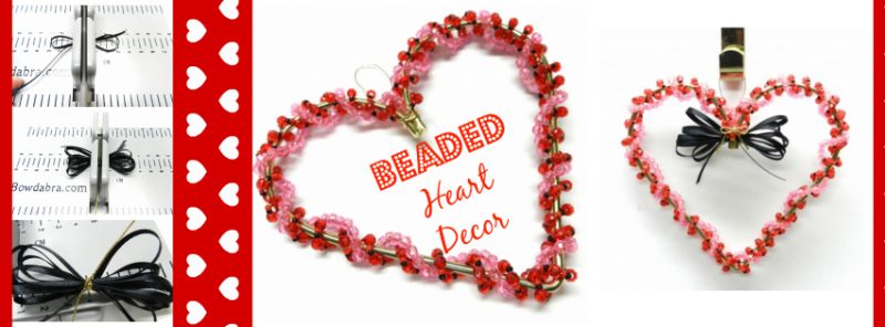 beaded heart decoration tutorial