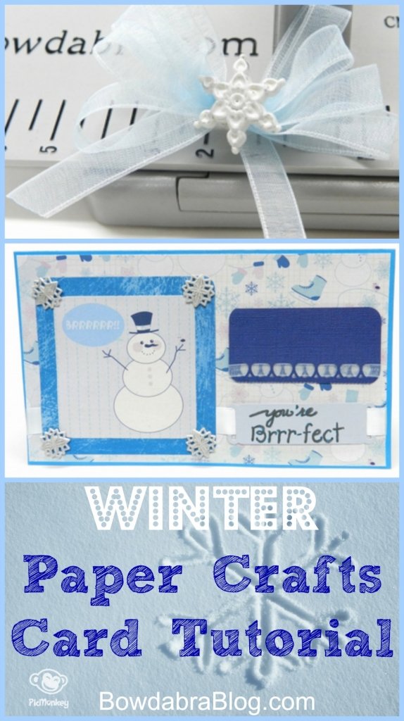 Winter Paper Crafts Bowdabra Blog Tutorial