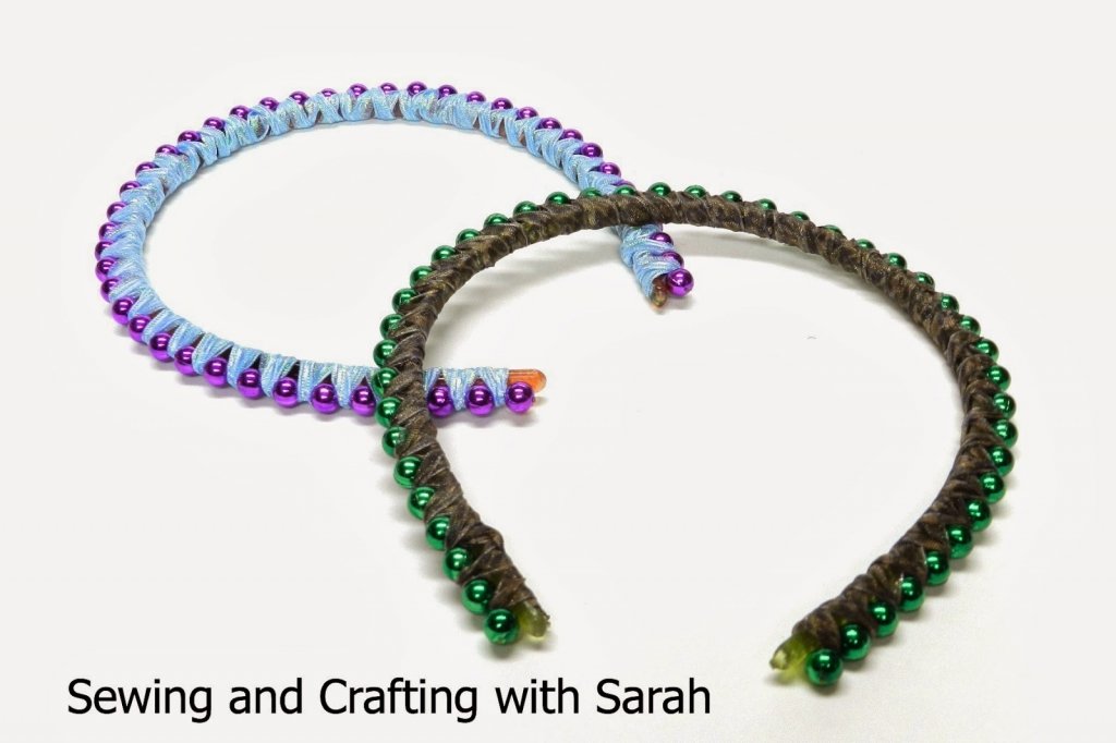 Beaded Ribbon Headbands 10 Sewing and Crafting with Sarah