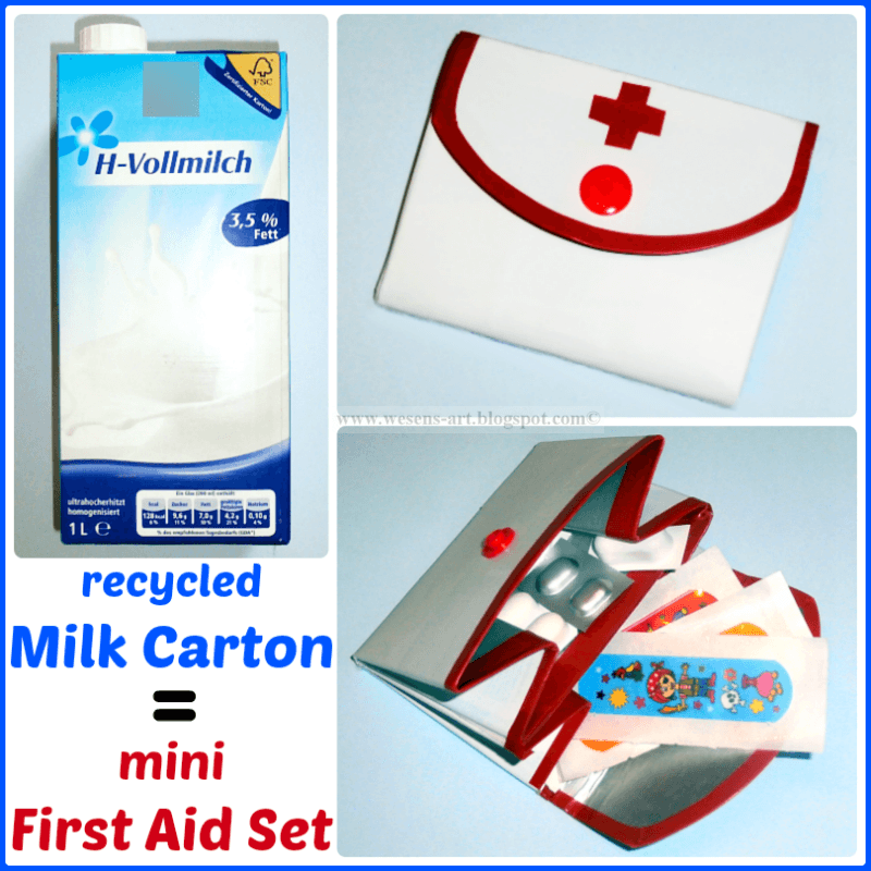 Milk Carton First Aid Set wesens-art Bowdabra Blog