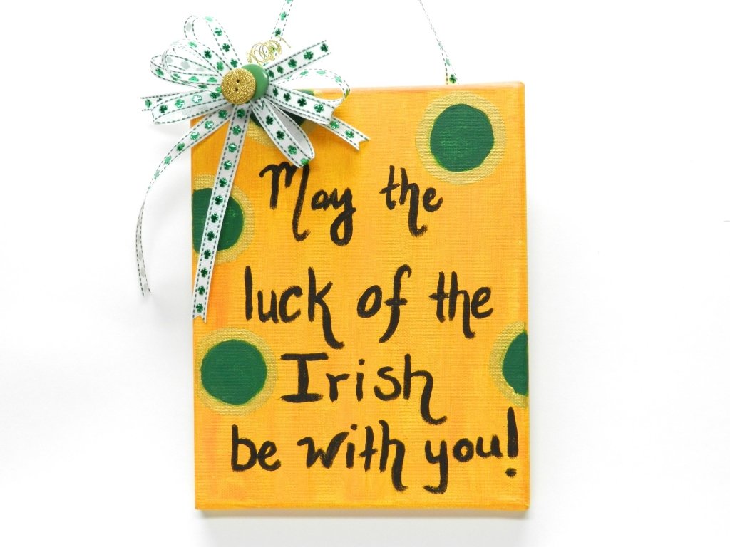St. Patrick's Day Wall Art with Bowdabra Bow