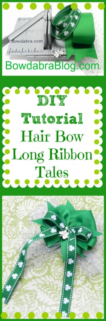 diy hairbows for St Patricks Day