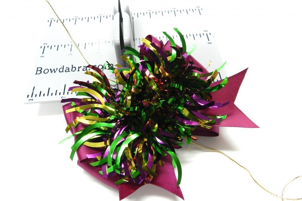 Mardi Gras Crown Fascinator with Bowdabra Bow