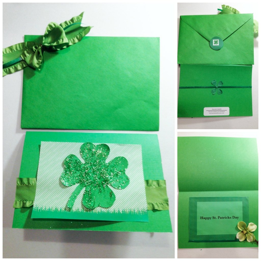 DIY Tutorial for Add a Bow to a St. Patrick's Day Card Envelope