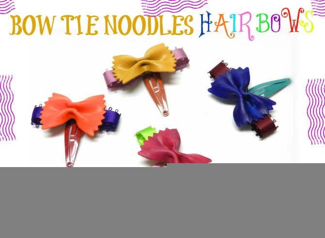 Bow Tie Noodle Hair Bows Bowdabra Blog