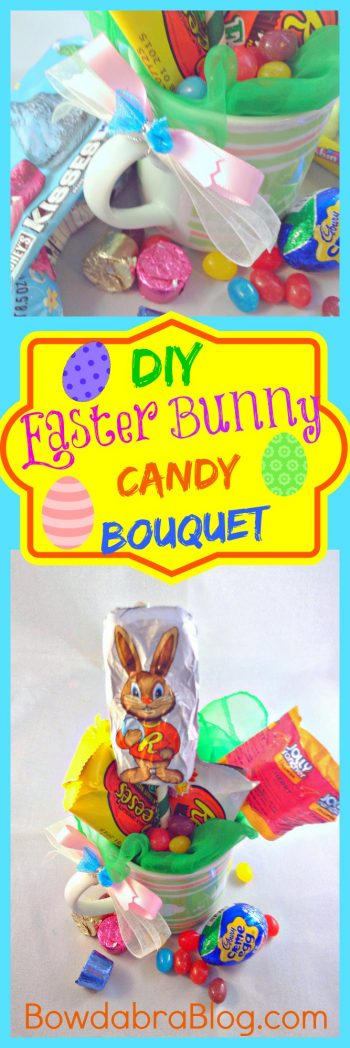 DIY Easter Bunny Candy Bouquet