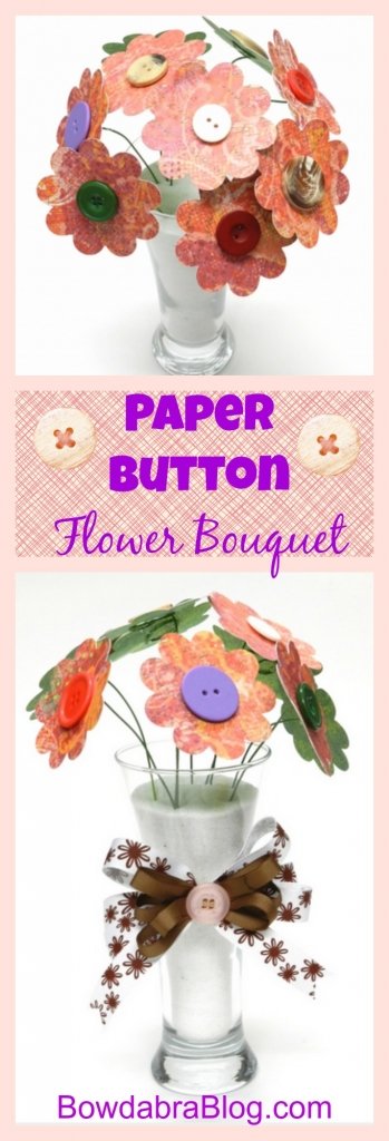 Paper Button Flower Bouquet
