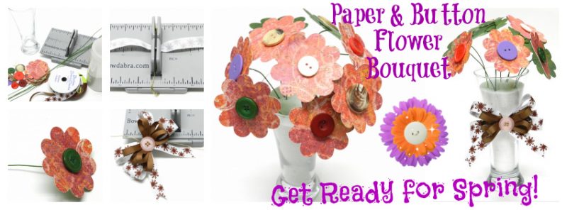 Paper Button Flowers