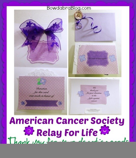 Relay For Life Thank You Cards