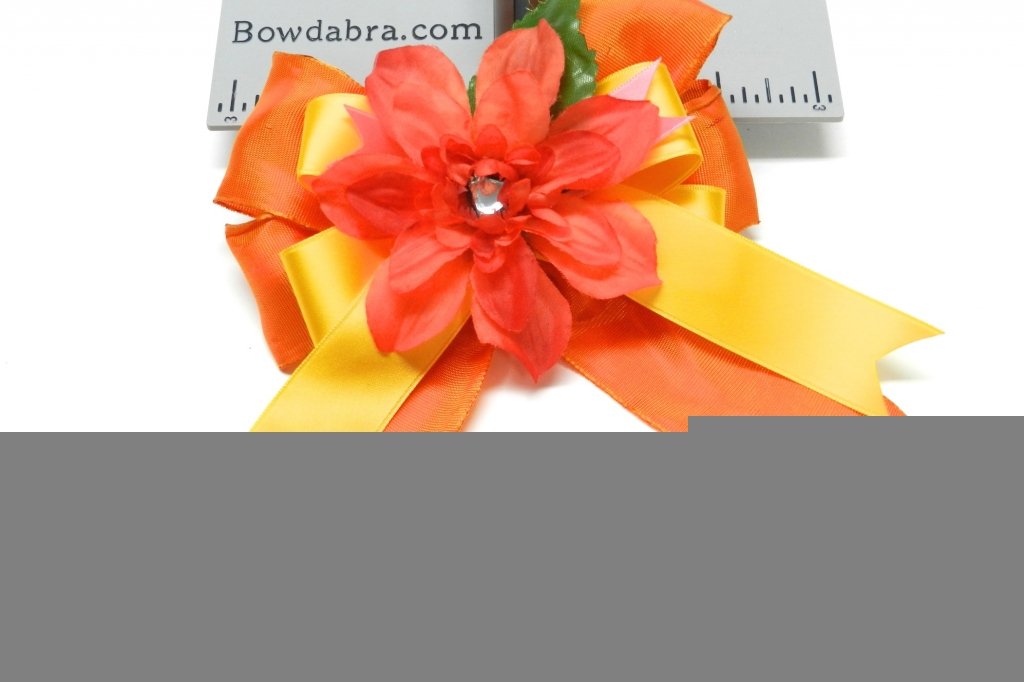 Spring Floral Hair Clips with Bowdabra Bow