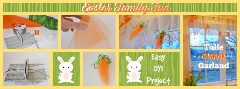 Tulle Carrot Garland Easter Ideas