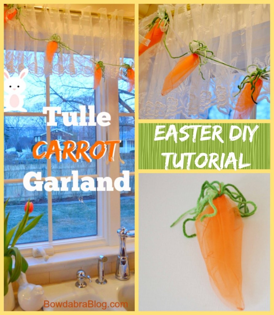 Easter 2016 - Tulle Carrot Garland Tutorial