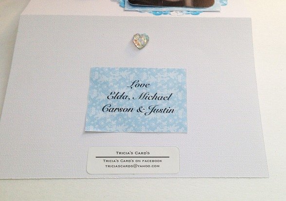 Baptism Invitations Embellished with a Sheer Bowdabra Bow