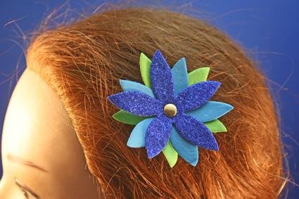Spring Flower Craft Foam Hair Clips