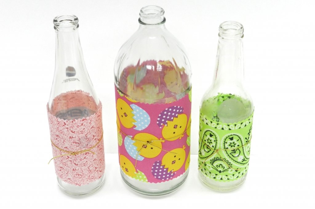 DIY Easter Gifts from Recycle Glass Bottles 
